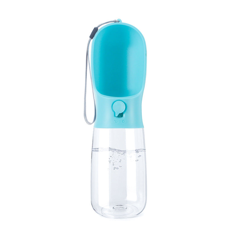 DroolyPup Walkies Water Bottle in blue