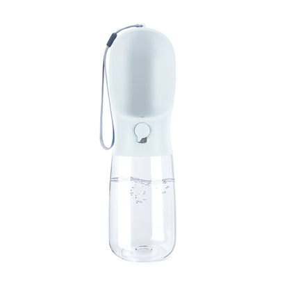 DroolyPup Walkies Water Bottle in white, 550ml